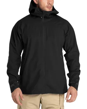 1.37 lbs 10000mm W/P Index 10000 Level Breathable Men's 3-Layer Rain Jacket with 5 Multi Pockets