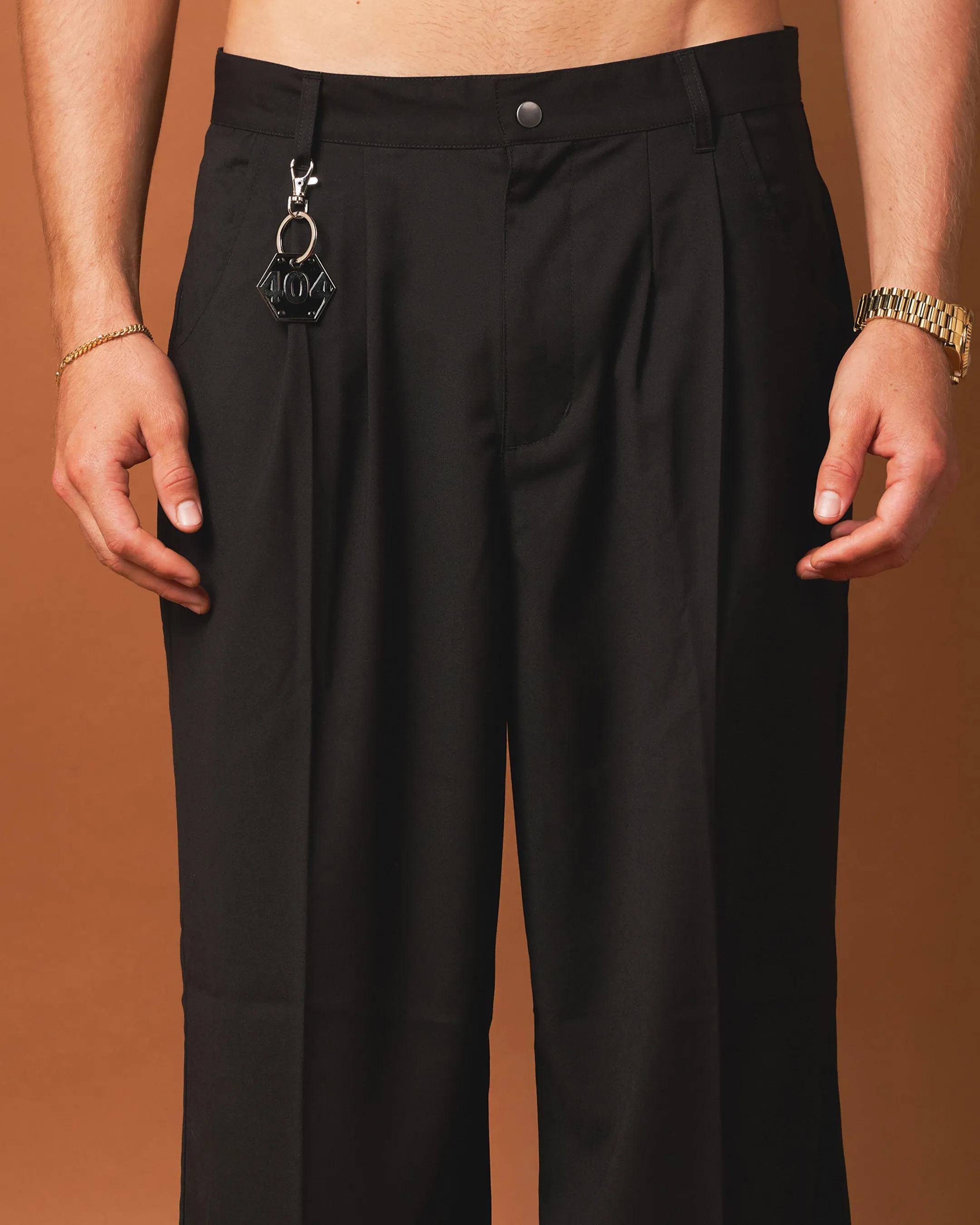 404 Flare Trousers Black