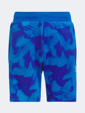 Adidas Summer Allover Print KidsBoys Original Short Blue Bird/Lucid