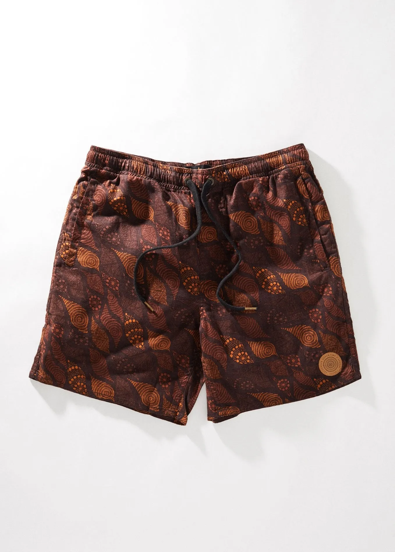 Afends Mens Saltwater Dreamtime Vol 4 - Hemp Elastic Boardshort - Multi