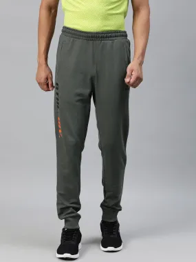 Alcis Men Grey Typography Printed Jogger