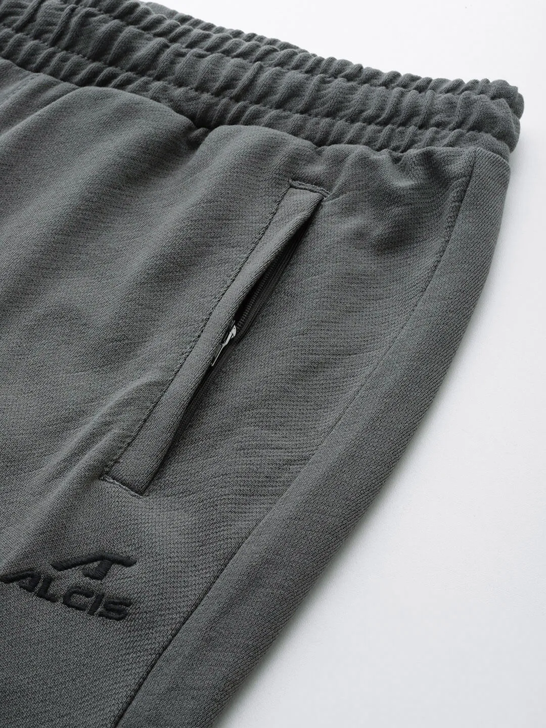 Alcis Men Grey Typography Printed Jogger