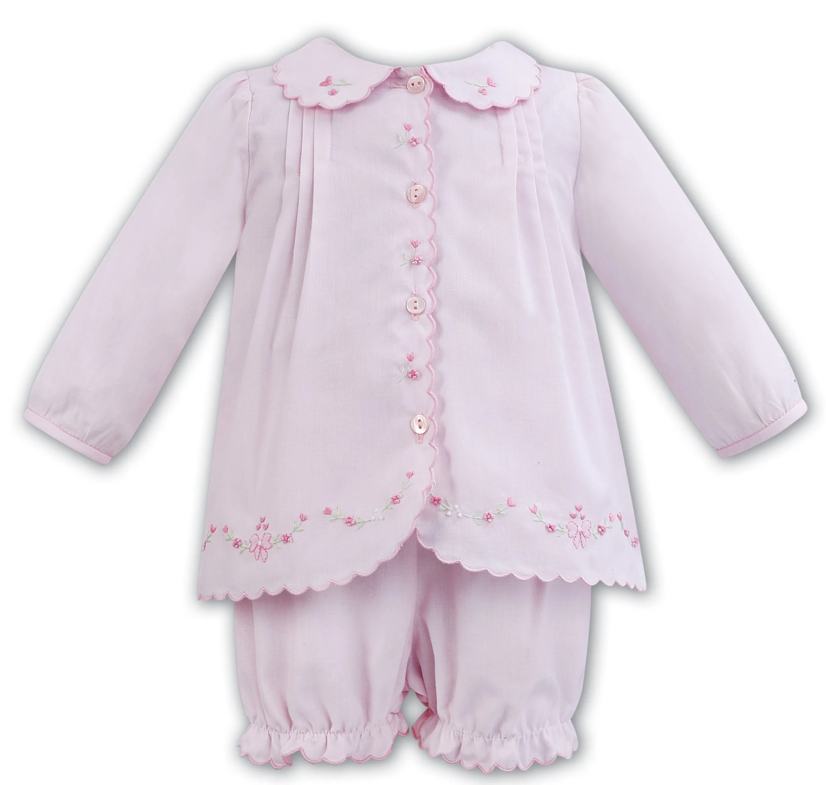 Baby Girls Pink Shorts And Shirt Set