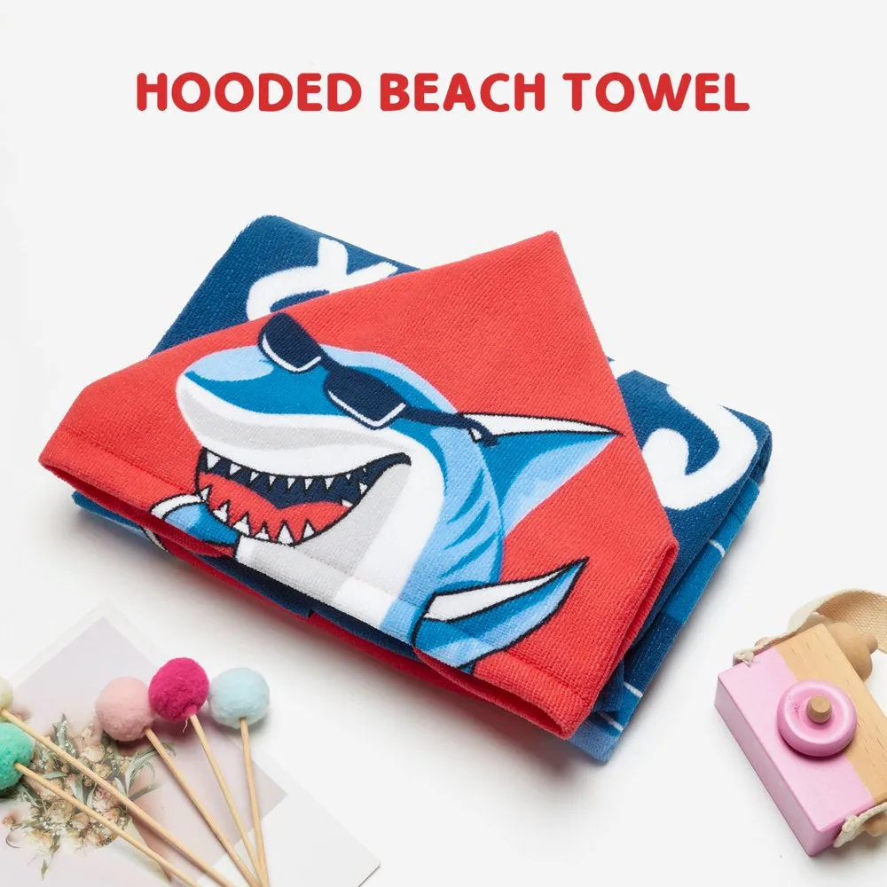 Baby Kids Bath and Beach Hooded Towel Wrap