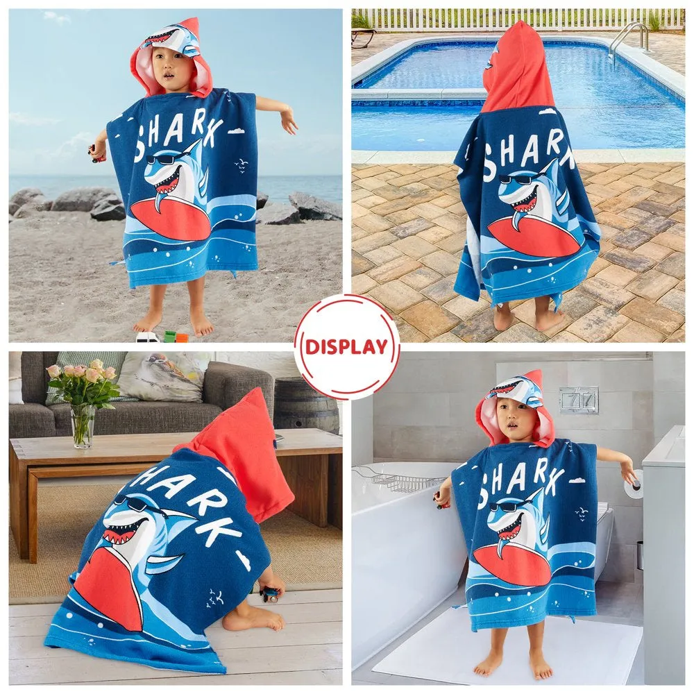 Baby Kids Bath and Beach Hooded Towel Wrap