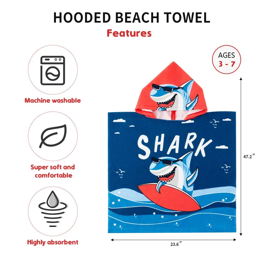 Baby Kids Bath and Beach Hooded Towel Wrap