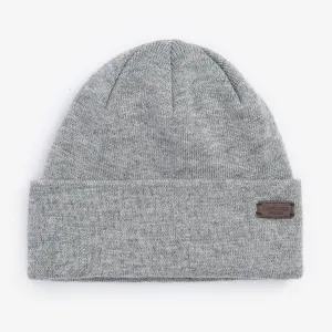 Barbour Men's Healey Beanie in Light Grey