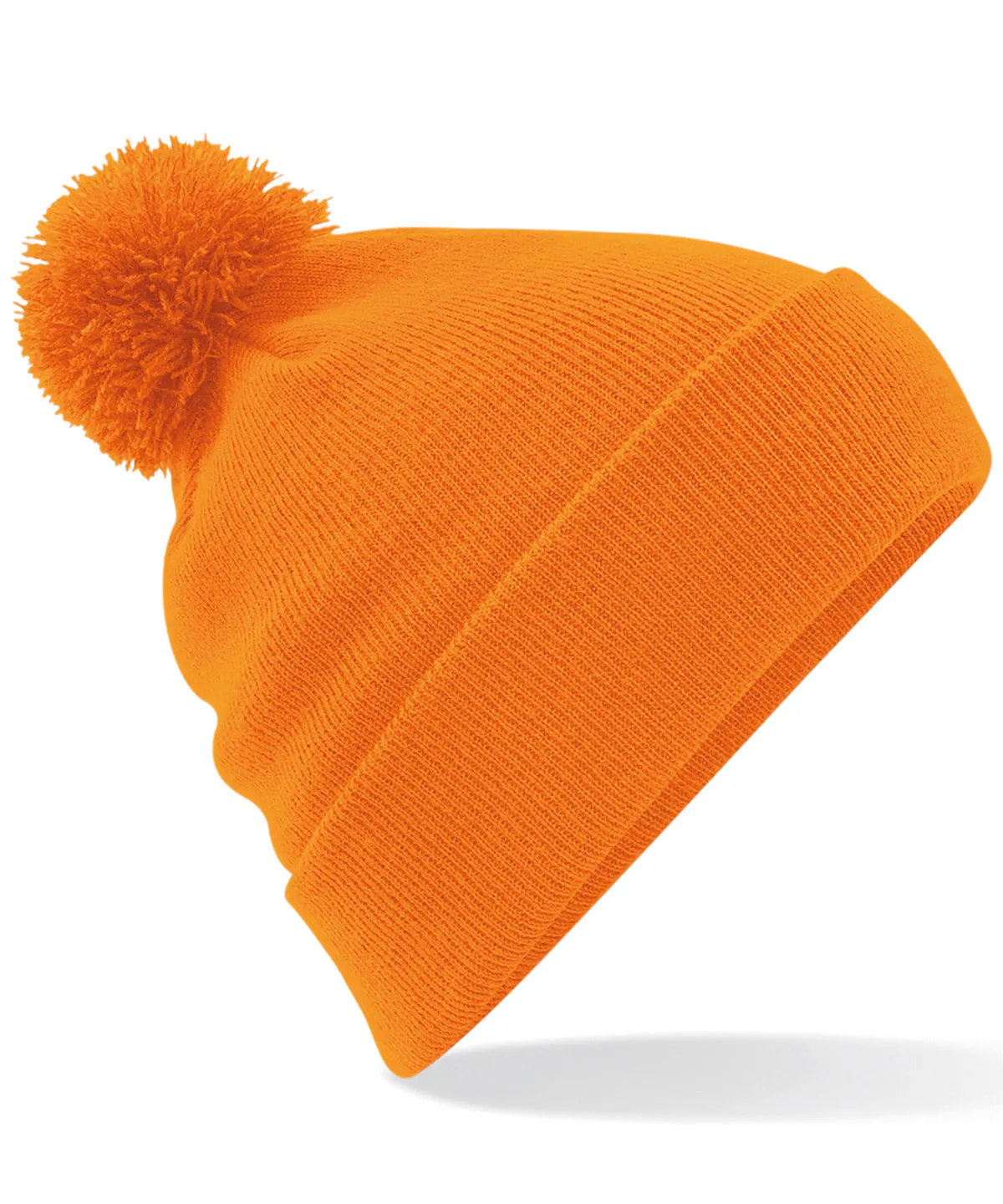 BC426 Pom Pom Beanie with Front Logo