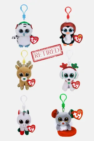 Beanie Boo "retired" Holiday Collection - Keychains