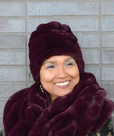 Beanie Hat - Plush Faux Fur Hat in Amazing Colors. Winter Hat in Royal Opulence Faux Furs