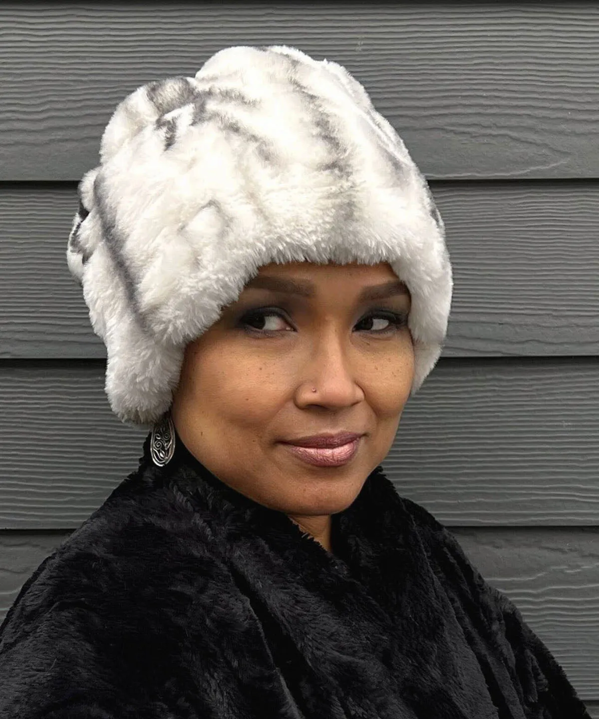 Beanie Hat - Plush Faux Fur Hat in Amazing Colors. Winter Hat in Royal Opulence Faux Furs