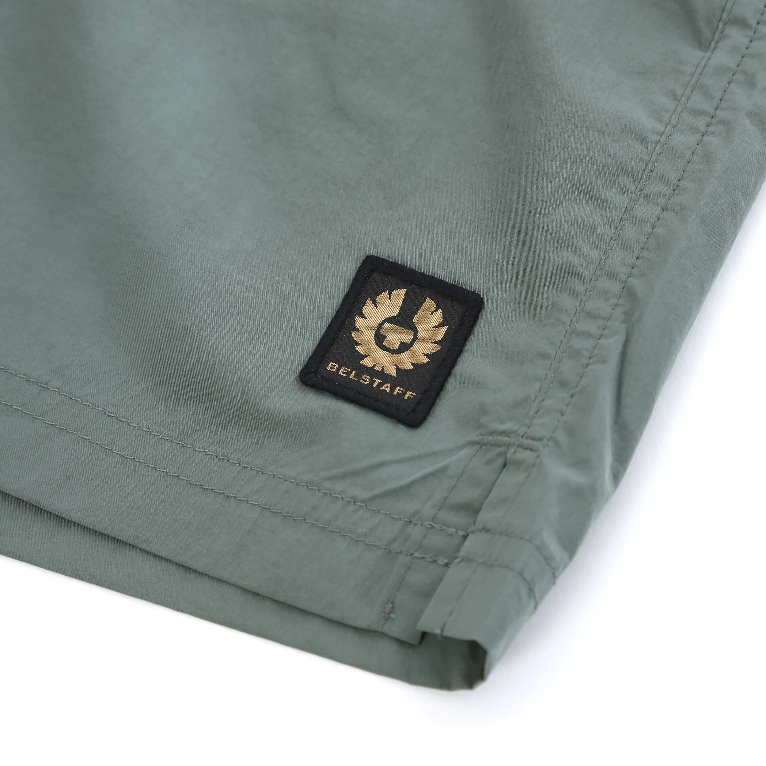 Belstaff Clipper Swim Short in Mineral Green