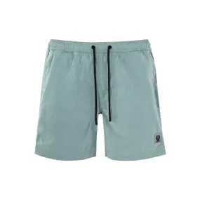 Belstaff Clipper Swim Short in Steel Green