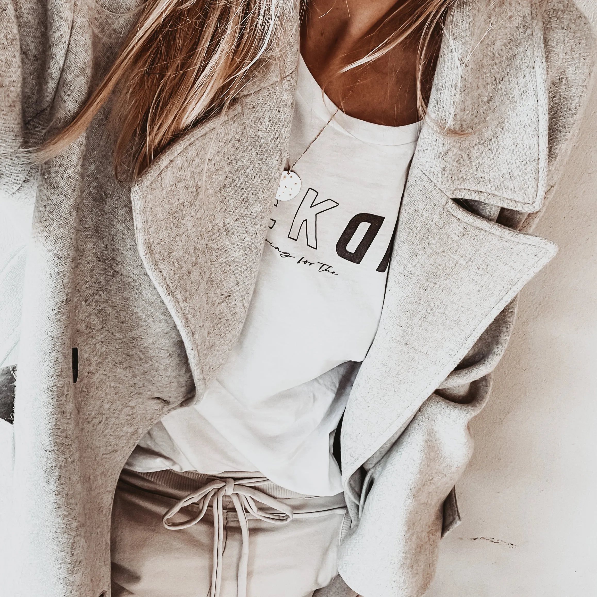 Boxy white WEEKEND  tee