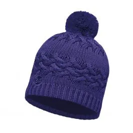 Buff Knitted & Polar Savva Mazarine Women Lifestyle Beanie Blue