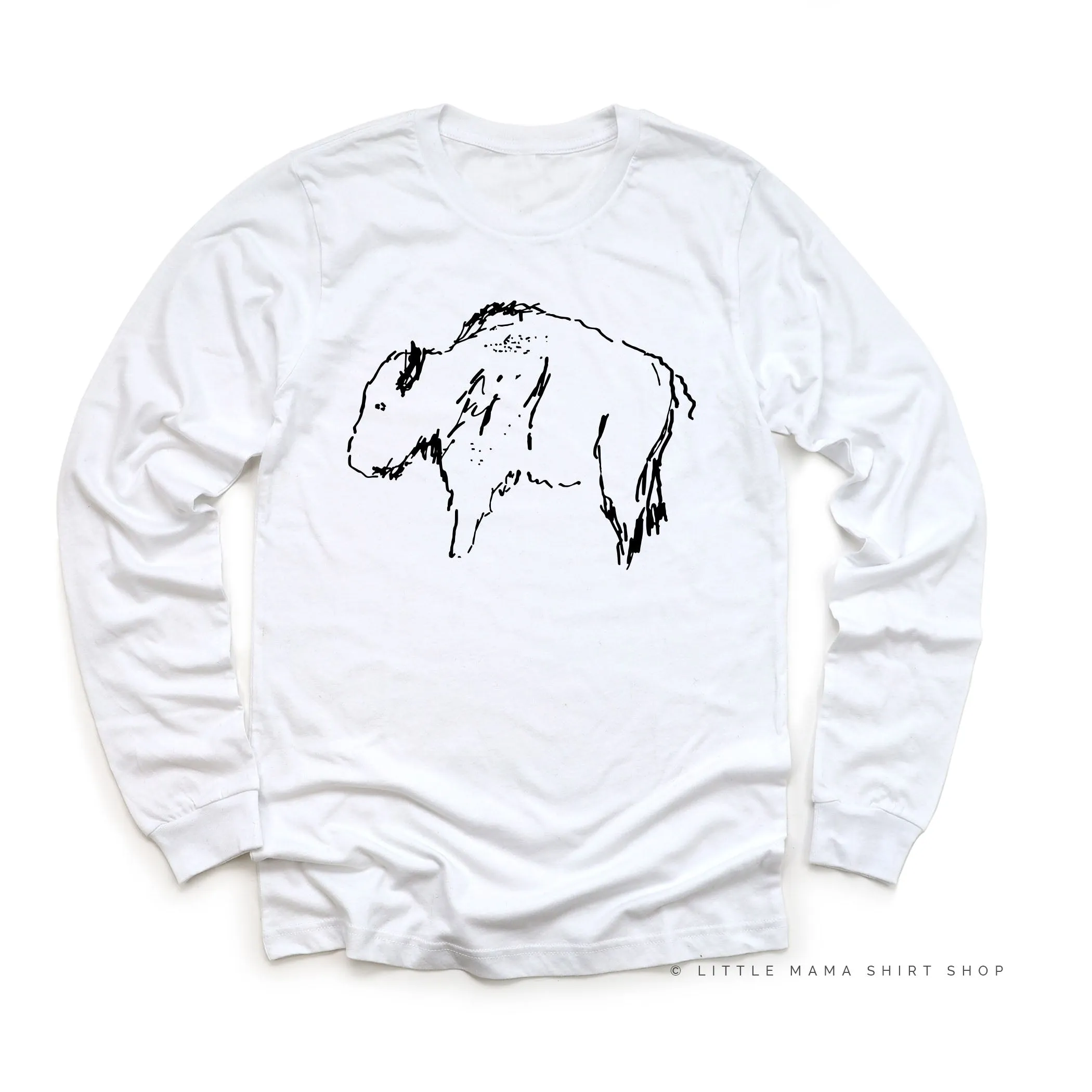 Buffalo - Hand Drawn - Long Sleeve Child Shirt