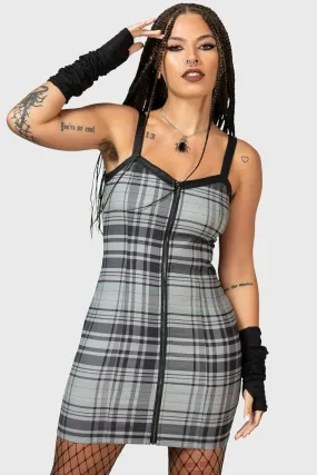 Bury Me Plaid Bodycon Dress