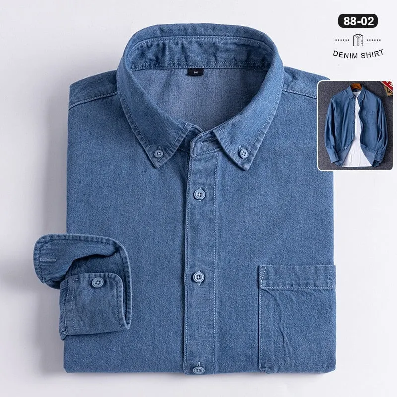 Business Casual Denim Shirt