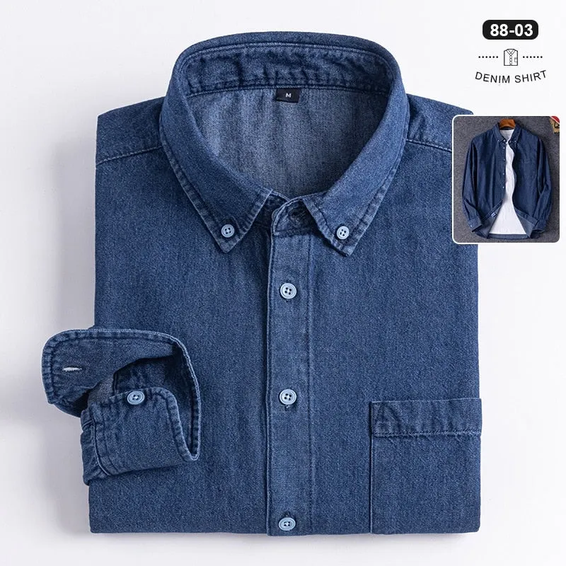 Business Casual Denim Shirt