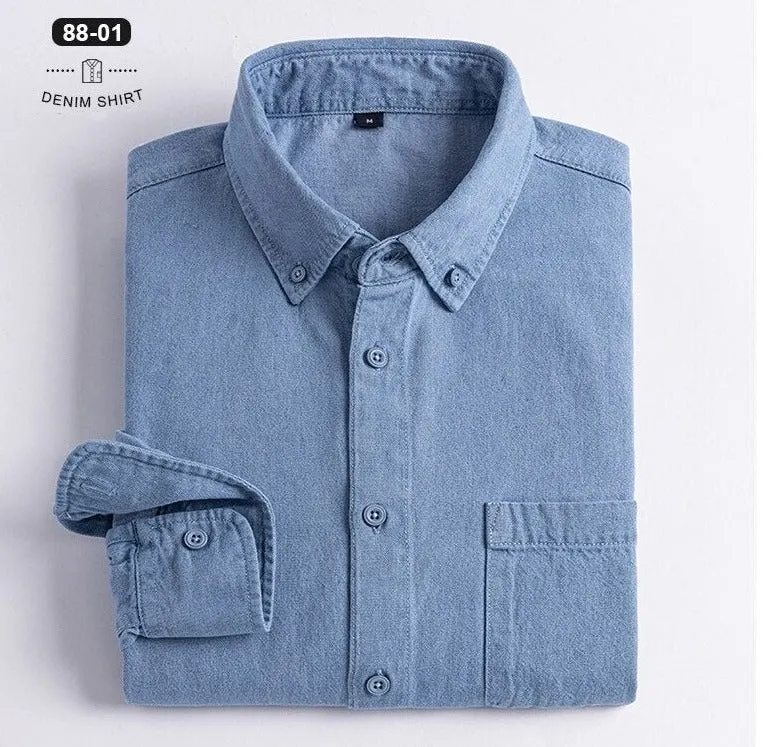 Business Casual Denim Shirt