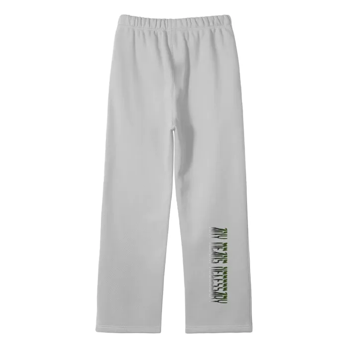 By Any Means Necessary - B.A.M.N Streetwear Unisex Solid Color Fleece Straight Leg Jogging Pants