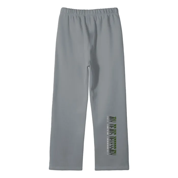 By Any Means Necessary - B.A.M.N Streetwear Unisex Solid Color Fleece Straight Leg Jogging Pants