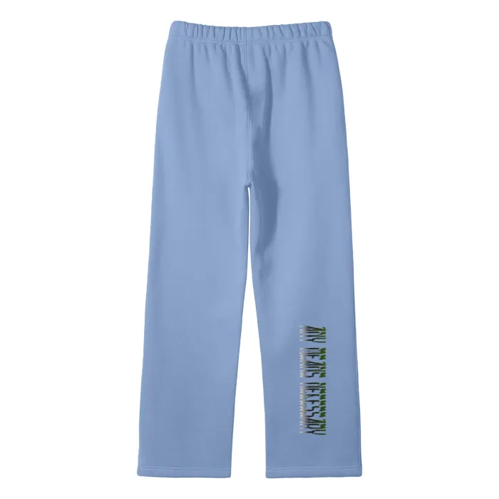 By Any Means Necessary - B.A.M.N Streetwear Unisex Solid Color Fleece Straight Leg Jogging Pants