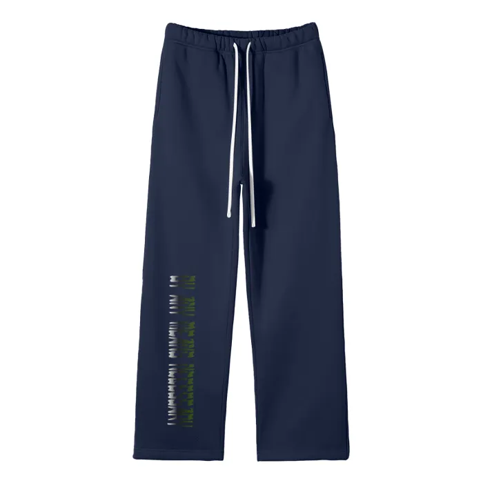 By Any Means Necessary - B.A.M.N Streetwear Unisex Solid Color Fleece Straight Leg Jogging Pants