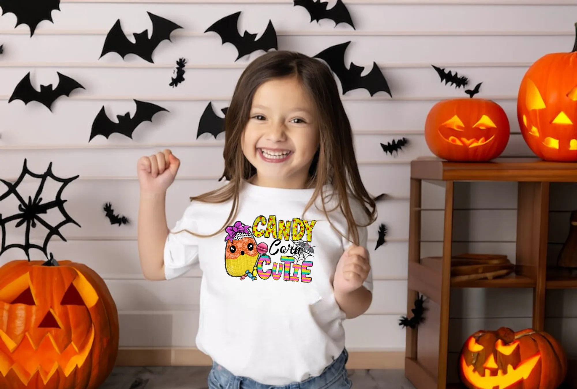 Candy Corn Cutie | Girls Halloween Shirt