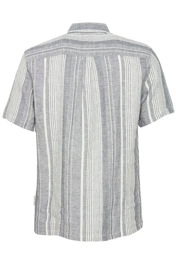 CASUAL FRIDAY - CFAnton SS Linen Striped Shirt - 20505068