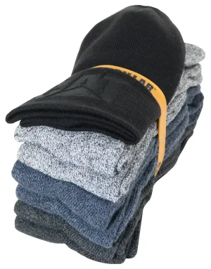 Caterpillar Cozy 6-pair Sock Bundle with Beanie