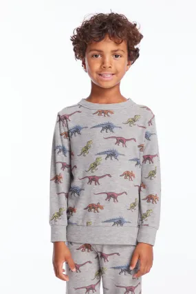 Chaser Skeleton Dinos Boys Long Sleeve Pullover