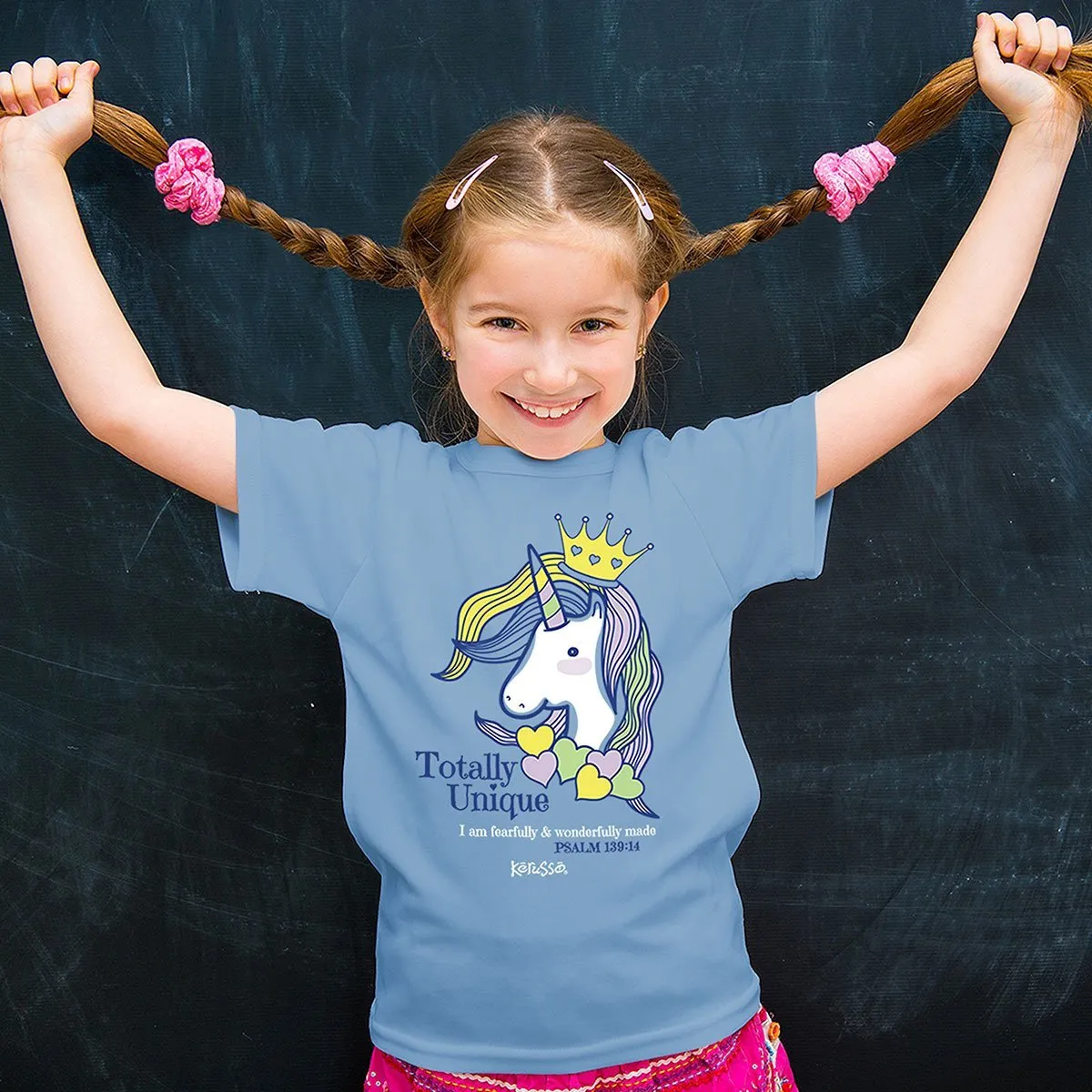 Cherished Girl Totally Unique Unicorn Christian Toddler Youth Bright T Shirt