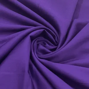 Classic Violet Purple Solid Cotton Satin