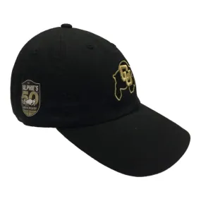 Colorado Buffaloes TOW Ralphie's 50th Anniversary Black Adj. Slouch Hat Cap