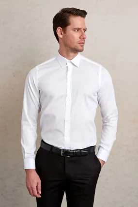 Comfort Fit 100% Cotton White Casual Shirt