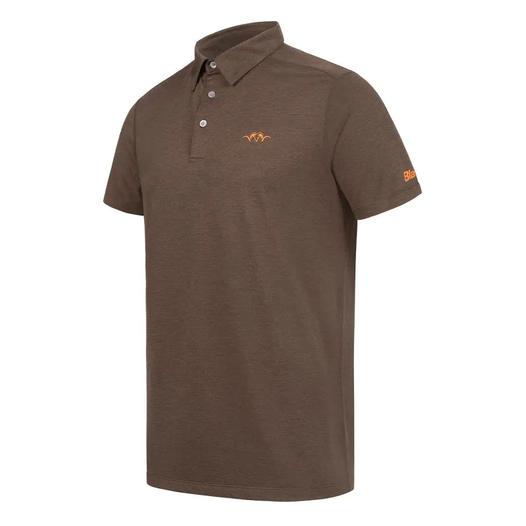 Competition Polo Shirt 23 - Dark Brown by Blaser