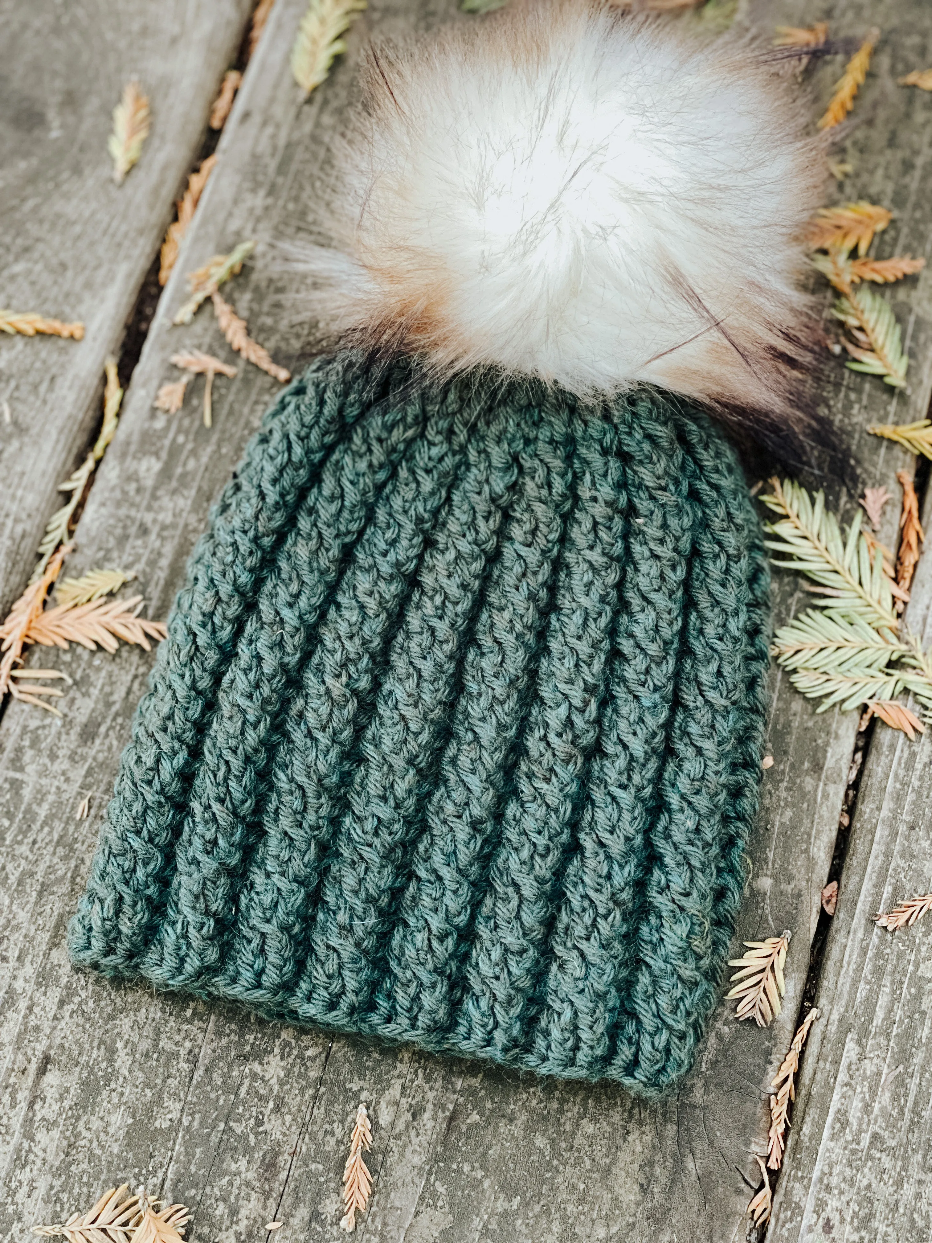 Crossvine Cable Beanie Pattern