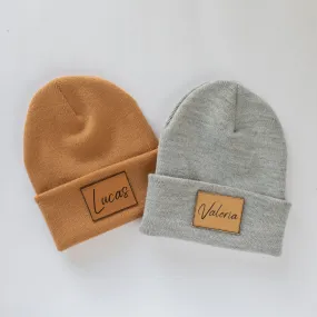 Custom Name Kids Hat, Signature Cursive Toque