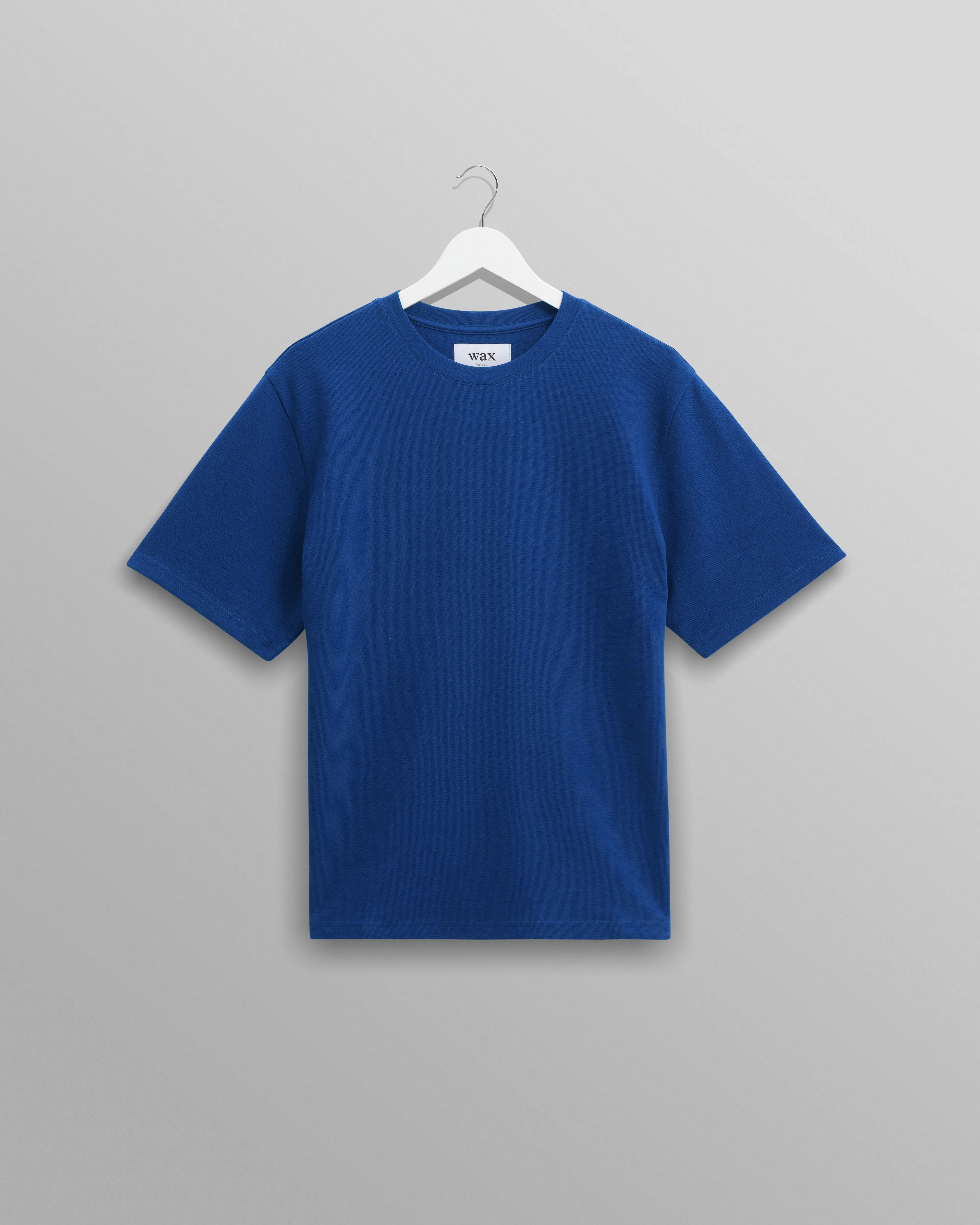 Dean - Blue Textured Organic Cotton T-Shirt