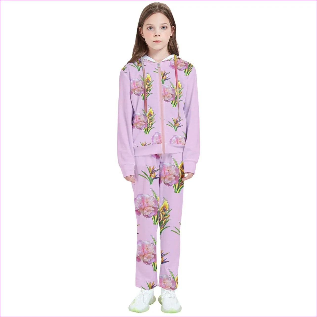 Delightful Pink Kids Tracksuit