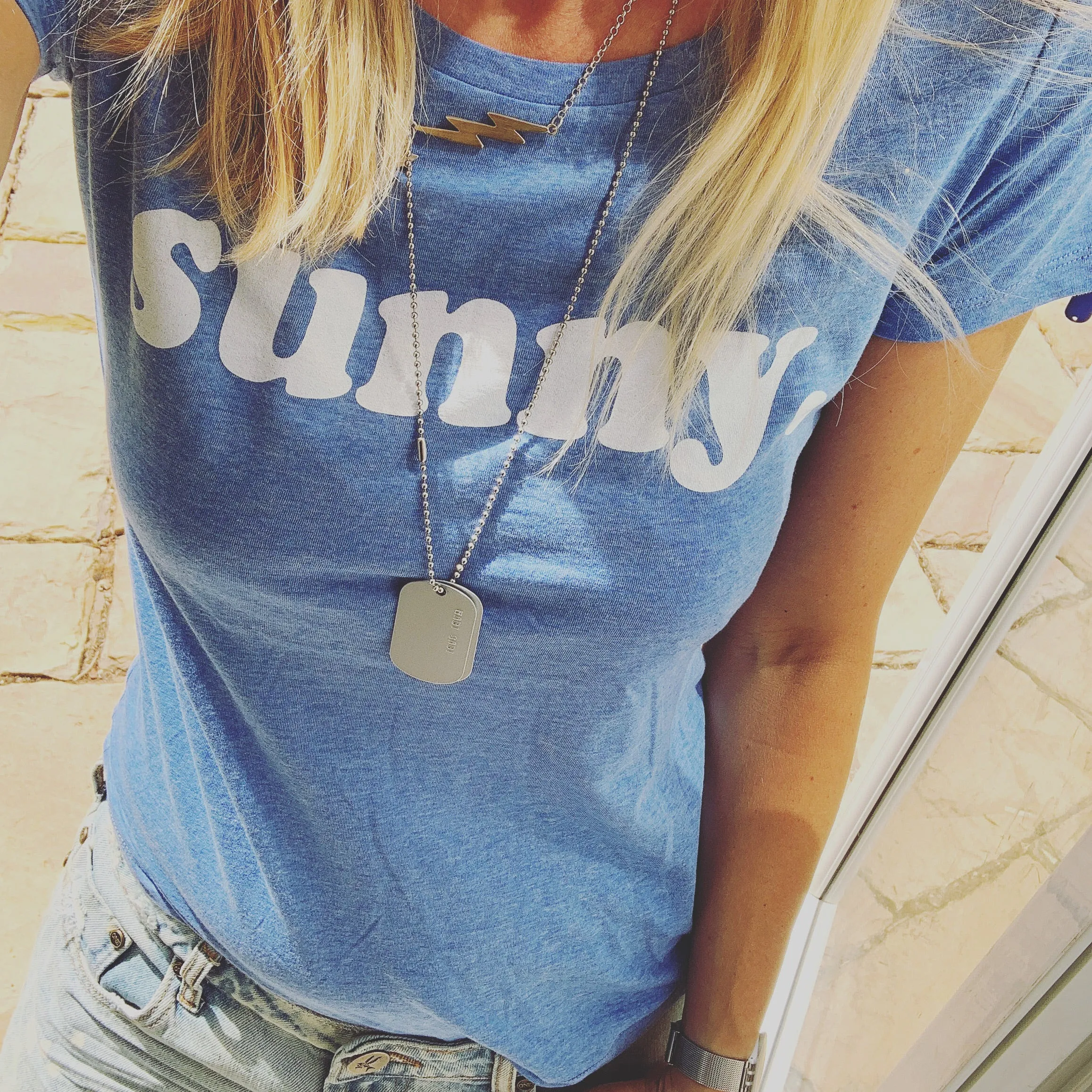 Denim blue SUNNY tee