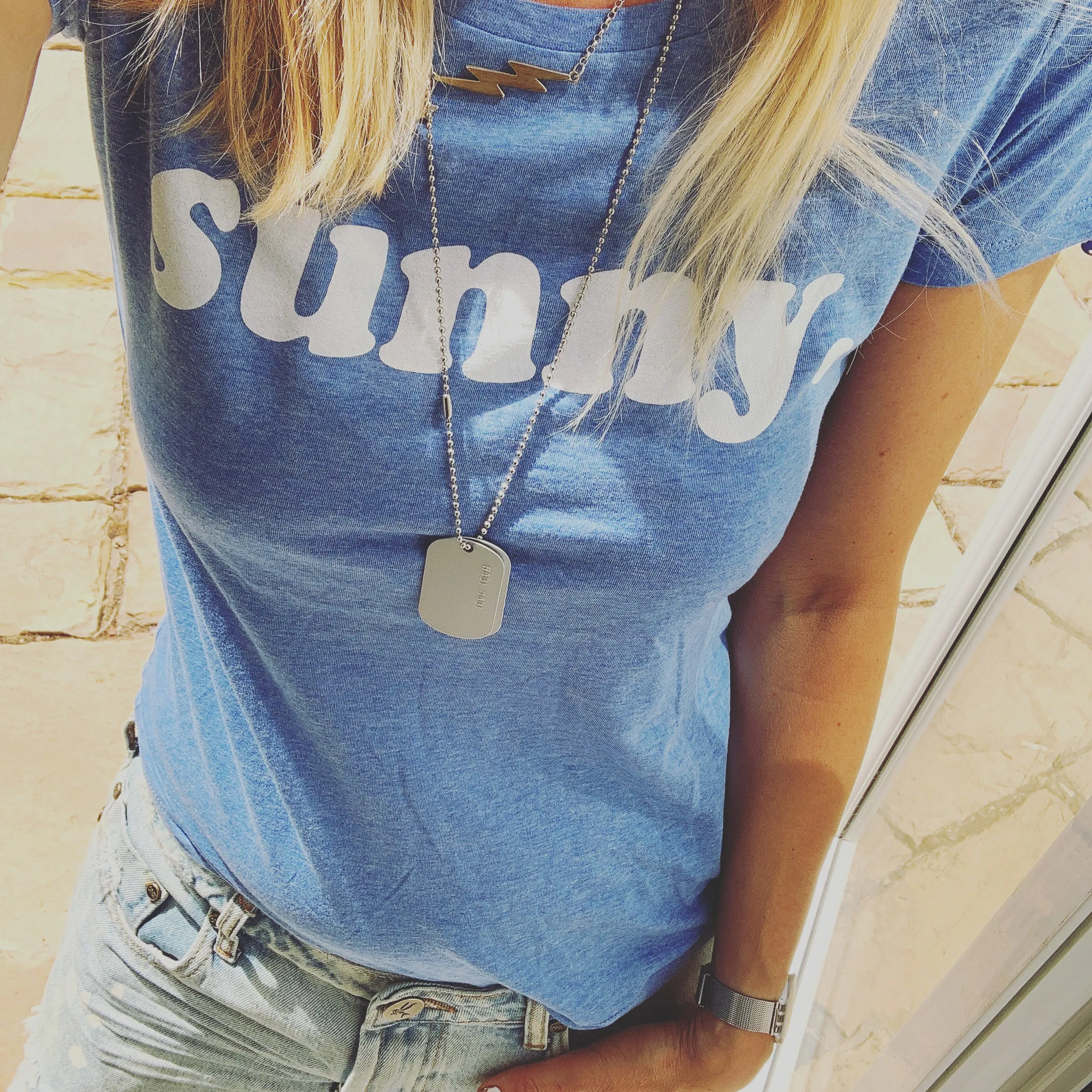 Denim blue SUNNY tee