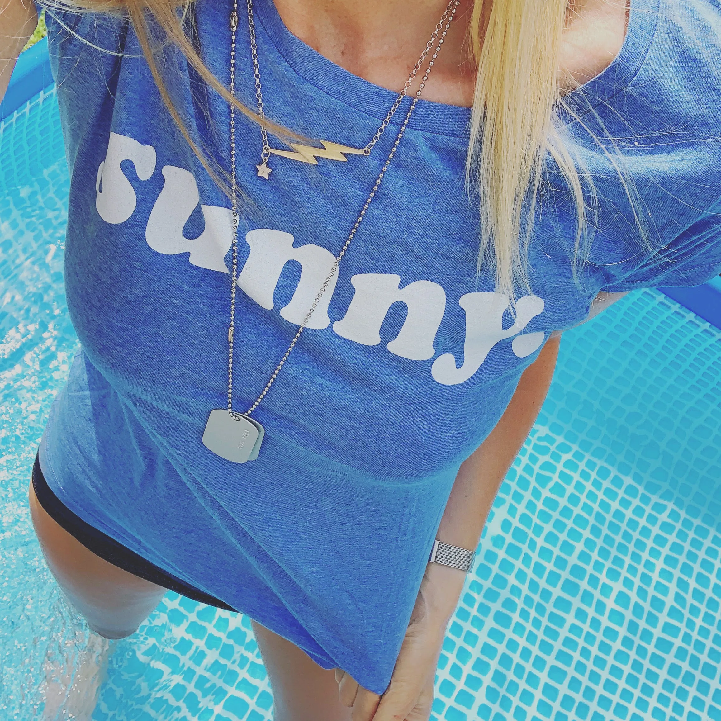 Denim blue SUNNY tee