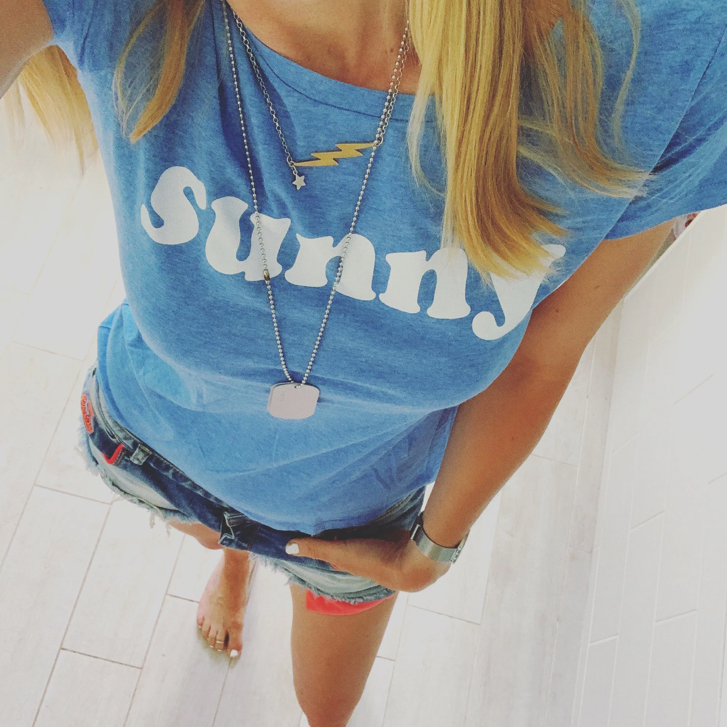 Denim blue SUNNY tee