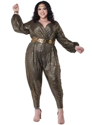 Disco Queen Womens Plus Size 1970s Costume