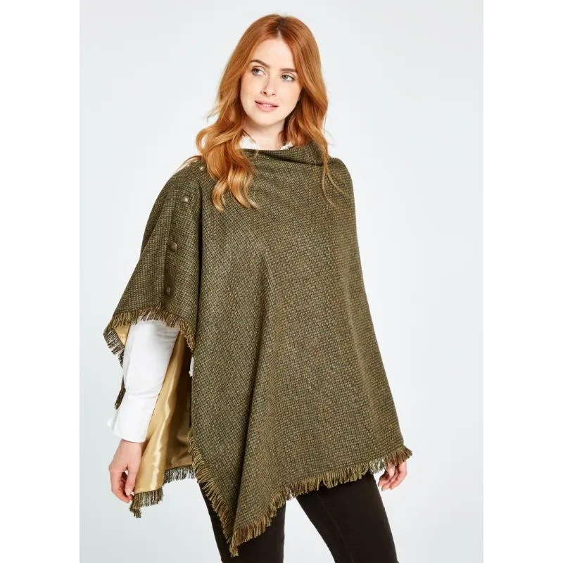 Dubarry Hazelwood Ladies Tweed Poncho - Heath