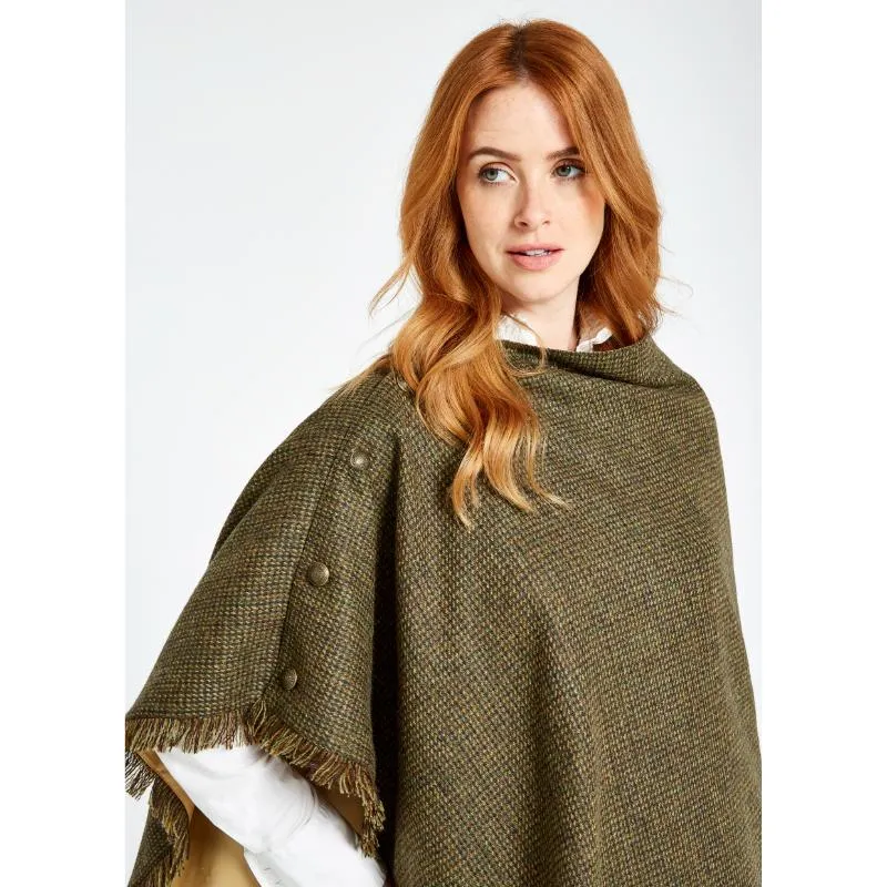 Dubarry Hazelwood Ladies Tweed Poncho - Heath