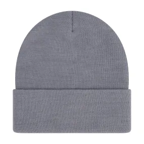 Elowel Beanie Hats for Men and Women - 100% Acrylic Thick Thermal Knit Skull Beanie Winter Hat - Unisex Cuffed Plain Blue Grey Beanie Hat