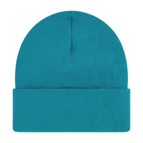 Elowel Beanie Hats for Men and Women - 100% Acrylic Thick Thermal Knit Skull Beanie Winter Hat - Unisex Cuffed Plain Cyanine Beanie Hat